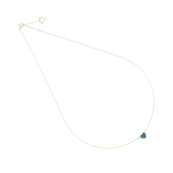 Collana Maman et Sophie Donna Polvere Blu in Oro giallo GCSSO2PS6 - GCSSO2PS6